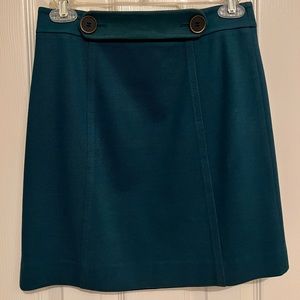 Deep Teal Skirt - Loft - 00P